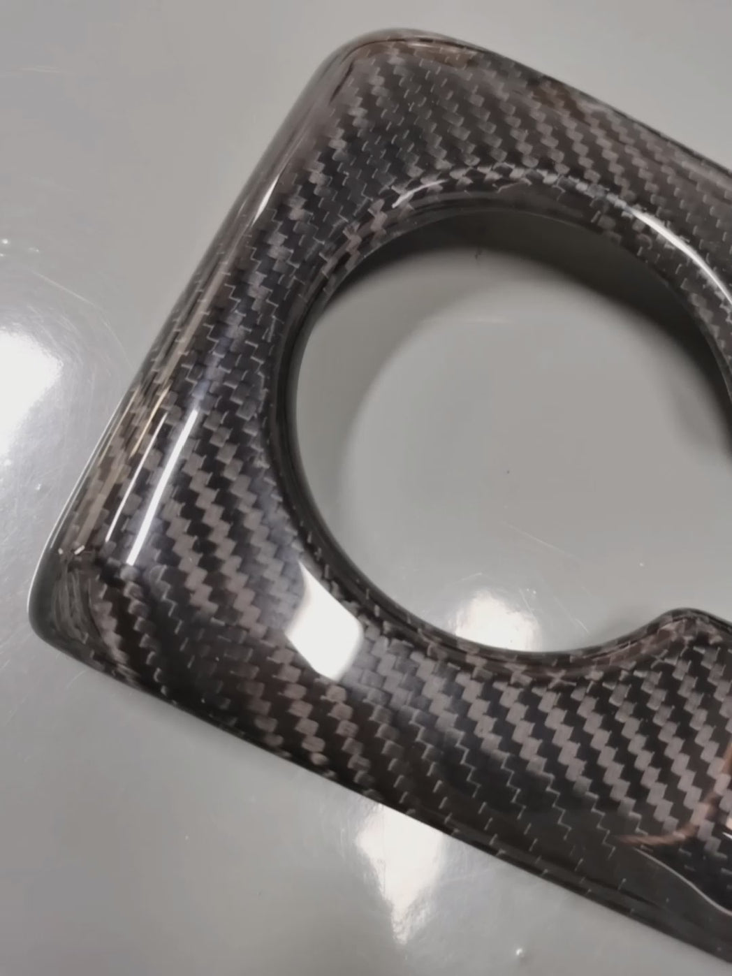 Honda Civic Type-R FL5 2023 2024 with Aftermarket Parts - Rear cup holder Pre-preg Carbon Fiber from EPR USA