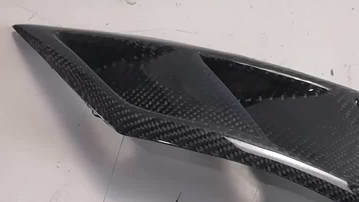 Honda Civic Type-R FK8 2017 2018 2019 2020 2021 with Aftermarket Parts - EPA Front Fender Air Vent Carbon Fiber / FRP from EPR USA