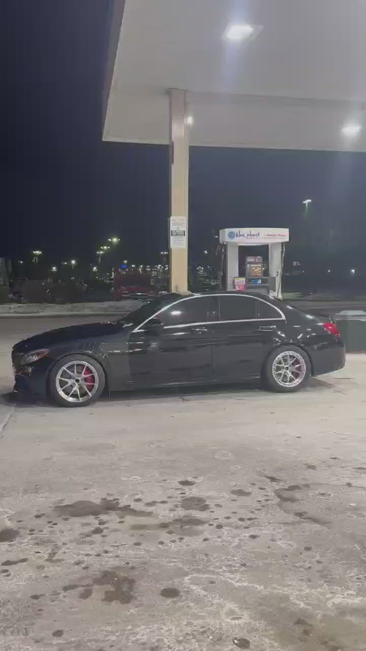 Mercedes Benz C-Class C63/C63S C43 C300 W205 (fits both Pre-Facelift & Facelift) W205 2015 2016 2017 2018 2019 2020 2021 with Aftermarket Parts - Front Fenders Pre-preg Carbon Fiber from TAKD Carbon