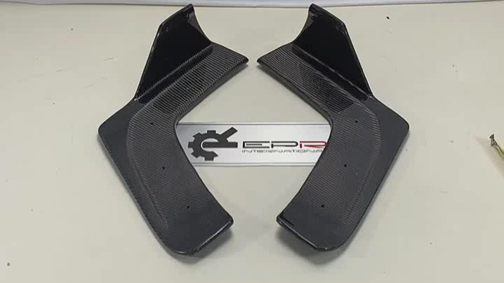 Nissan GTR R35 CBA DBA 2008 2009 2010 2011 2012 2013 2014 2015 2016 with Aftermarket Parts - LB Style Rear Bumper Splitter Carbon Fiber / FRP from EPR USA