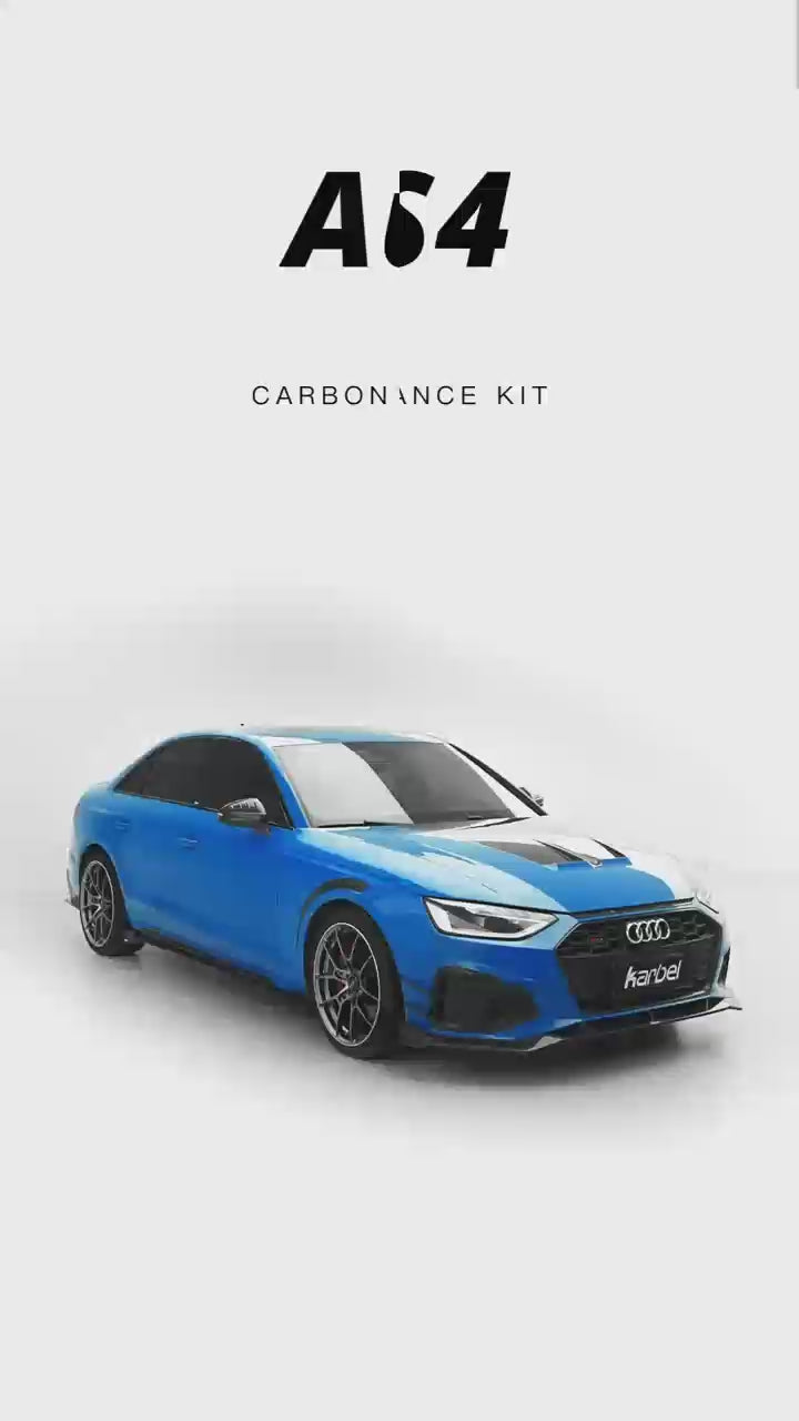 Audi RS4 S4 A4 (all models) B9 / B9.5 2017-ON with Aftermarket Parts - Hood Pre-preg Carbon Fiber from Karbel Carbon