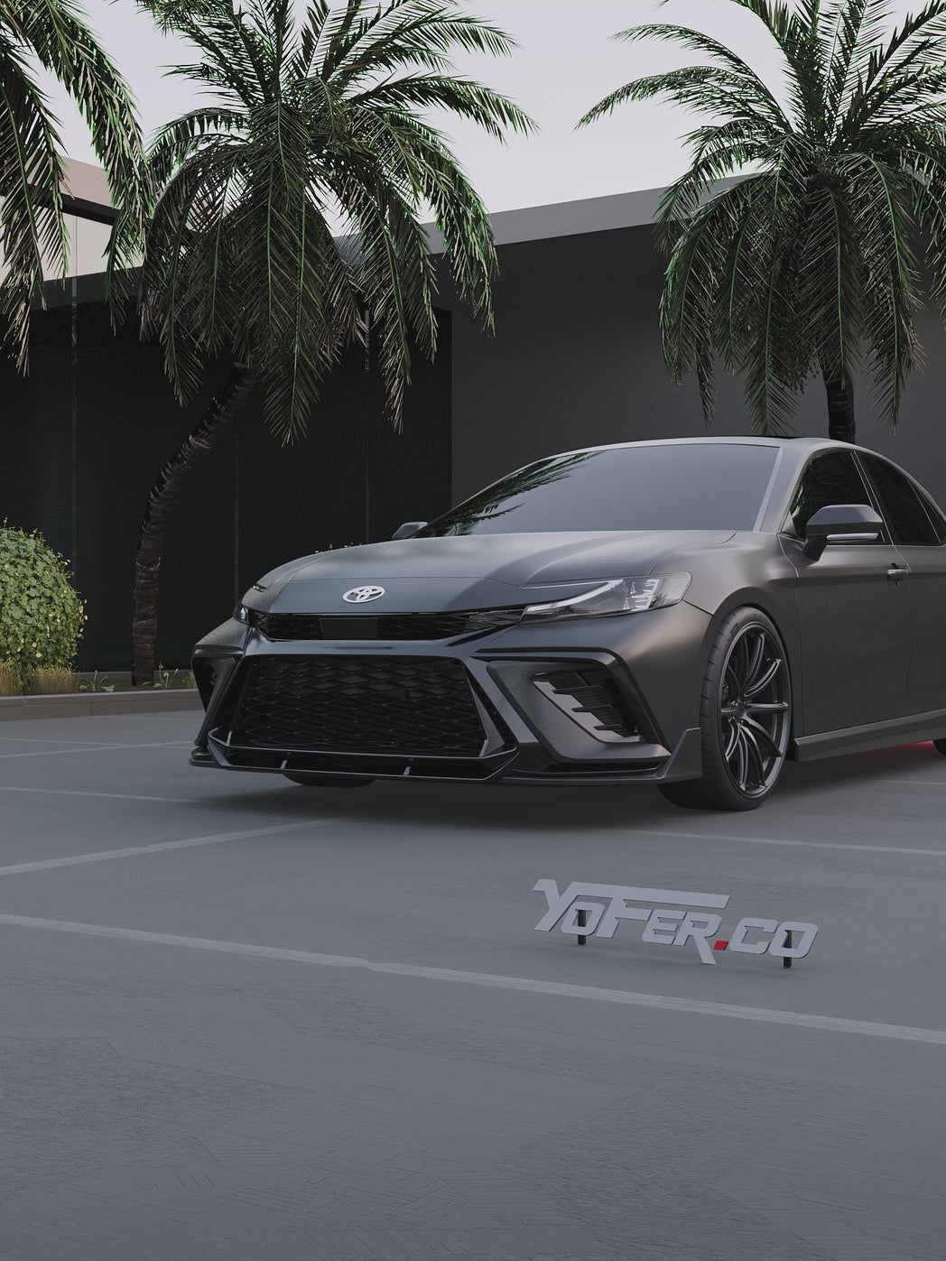 Toyota Camry XV80 9th Gen XSE SE XLE LE 2025-ON with Aftermarket Parts - Front Bumper PP Polypropylene from Yofer USA