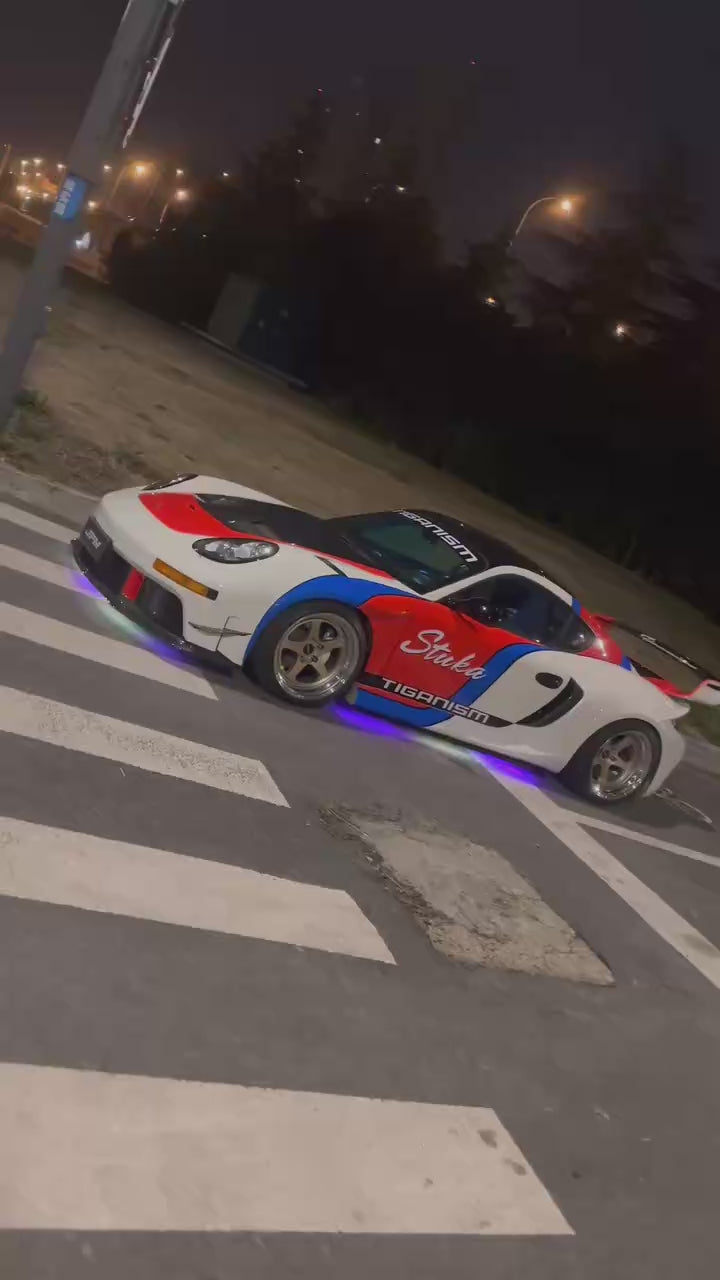 Porsche 987.1 Cayman & Boxster Base / S 2005 2006 2007 2008 & 987.2 Cayman & Boxster Base / S / R 2009 2010 2011 2012 with Aftermarket Parts - TITANISM STUKA Front Canards Carbon Fiber / FRP from Robot Craftsman