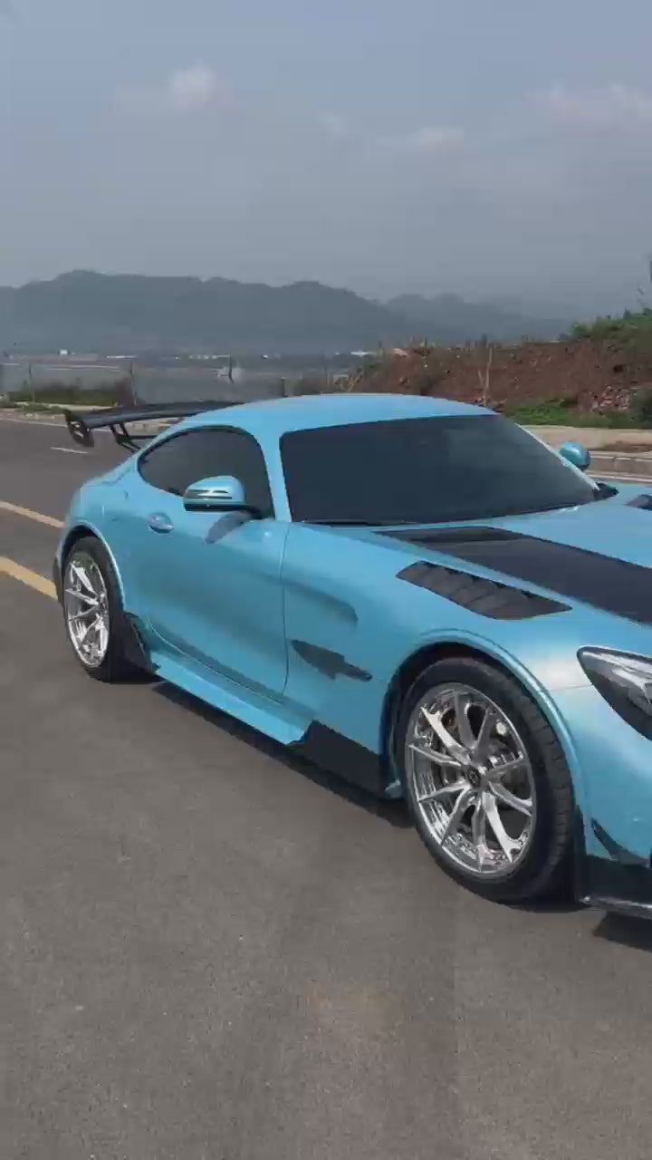 Mercedes Benz AMG GT GTS C190 2016 2017 2018 2019 2020 2021 with Aftermarket Parts - Black Series Conversion Style Full Body Kit Polypropylene / Dry Pre-preg Carbon Fiber from DuPont Tech