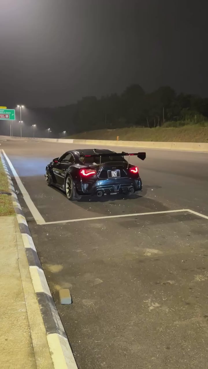 Toyota GT86 86 TRD GT SE Base ZN6 2017 2018 2019 2020 & Scion FR-S FRS ZN6 2013 2014 2015 2016 & BRZ TS Limited Premium ZN6 2013 2014 2015 2016 2017 2018 2019 2020 (compatible with ROBOT widebody kit) with Aftermarket Parts - Rear Bumper & Diffuser Carbon Fiber / FRP from Robot Craftsman