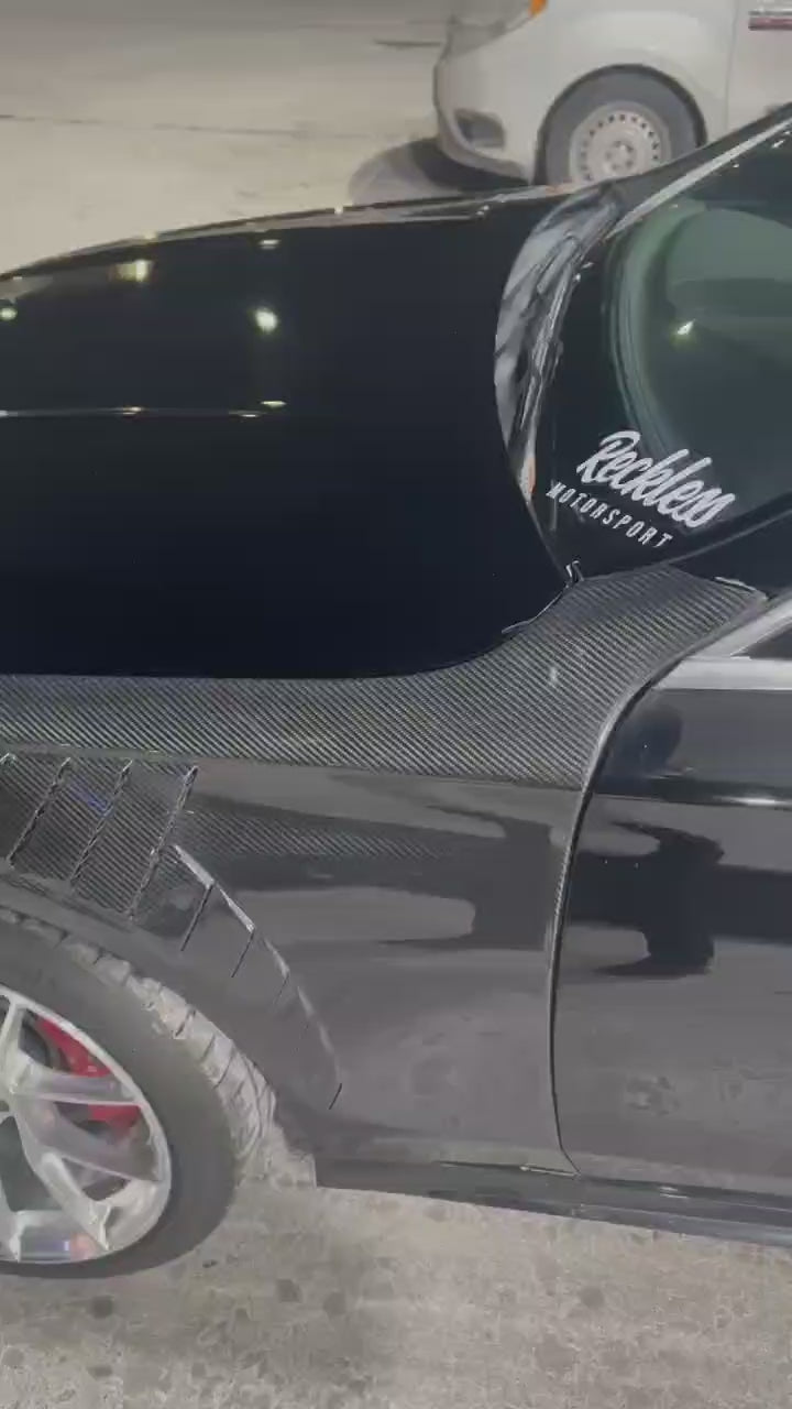 Mercedes Benz C-Class C63/C63S C43 C300 W205 (fits both Pre-Facelift & Facelift) W205 2015 2016 2017 2018 2019 2020 2021 with Aftermarket Parts - Front Fenders Pre-preg Carbon Fiber from TAKD Carbon