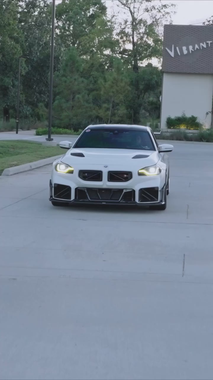 BMW M2 / M2C G87 2023-ON with Aftermarket Parts - Front Lip Pre-preg Carbon Fiber from Karbel Carbon