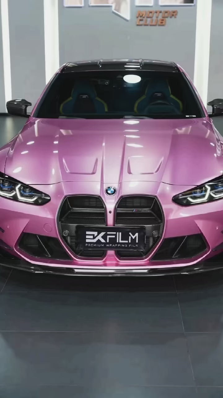 BMW M3 G80 G81 2021 2022 2023 2024 & M4 G82 G83 2021 2022 2023 2024 with Aftermarket Parts - AE V2 Style Front Lip Pre-preg Carbon Fiber from ArmorExtend