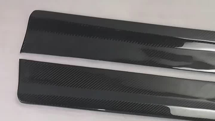 Honda Civic Type-R FK8 2017 2018 2019 2020 2021 with Aftermarket Parts - EPA Side Skirts Carbon Fiber / FRP from EPR USA