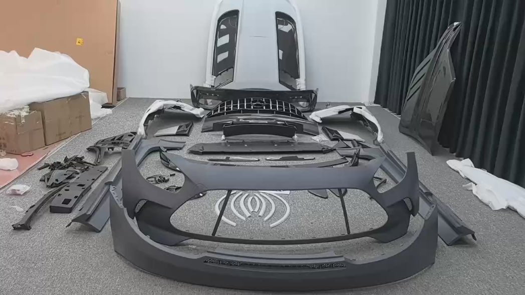 Mercedes Benz AMG GT GTS C190 2016 2017 2018 2019 2020 2021 with Aftermarket Parts - Black Series Conversion Style Full Body Kit Polypropylene / Dry Pre-preg Carbon Fiber from DuPont Tech