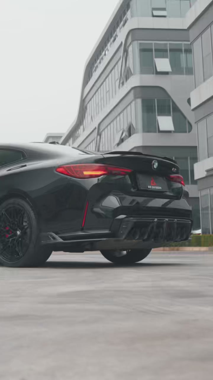 BMW M3 G80 G81 2021 2022 2023 2024 & M4 G82 G83 2021 2022 2023 2024 with Aftermarket Parts - AE V2 Style Front Canards Carbon Fiber from ArmorExtend