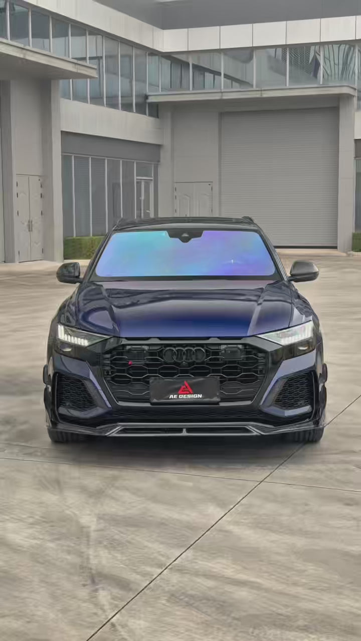 Audi RSQ8 2021 2022 2023 2024 with Aftermarket Parts - AE Style  Front Canards Carbon Fiber from ArmorExtend
