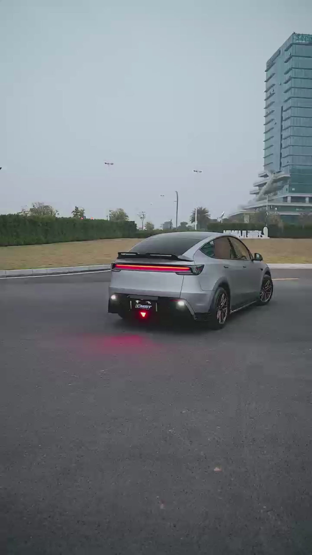 Tesla Model Y Juniper 2026-ON with Aftermarket Parts - V5 Side Skirts PP Polypropylene from CMST Tuning