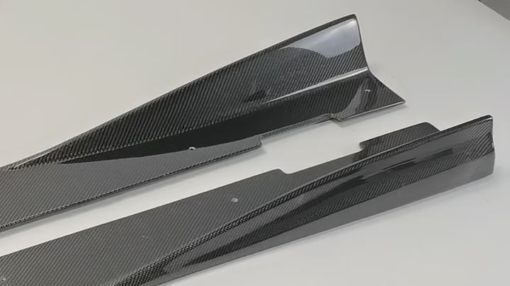 Honda Civic Type-R FK8 2017 2018 2019 2020 2021 with Aftermarket Parts - VRSW Style Side Skirts Carbon Fiber/FRP from EPR USA