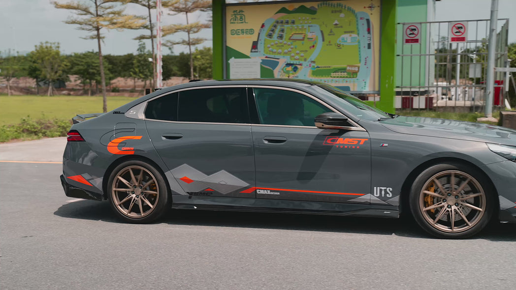 BMW i5 M60 xDrive40 / eDrive40 G60 G61 & 5 Series 550e xDrive 540i xDrive / 530i xDrive / 530i G60 G61 2024-ON with Aftermarket Parts - Rear Spoiler Dry Pre-preg Carbon Fiber / FRP from CMST Tuning