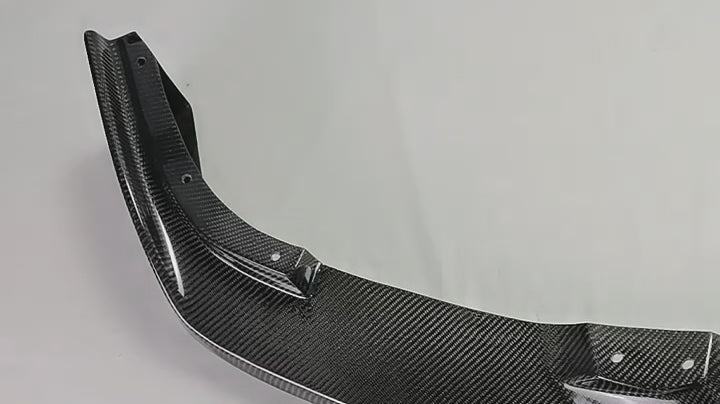 Honda Civic Type-R FK8 2017 2018 2019 2020 2021 with Aftermarket Parts - VRS2 Style Front Lip Carbon Fiber / FRP from EPR USA