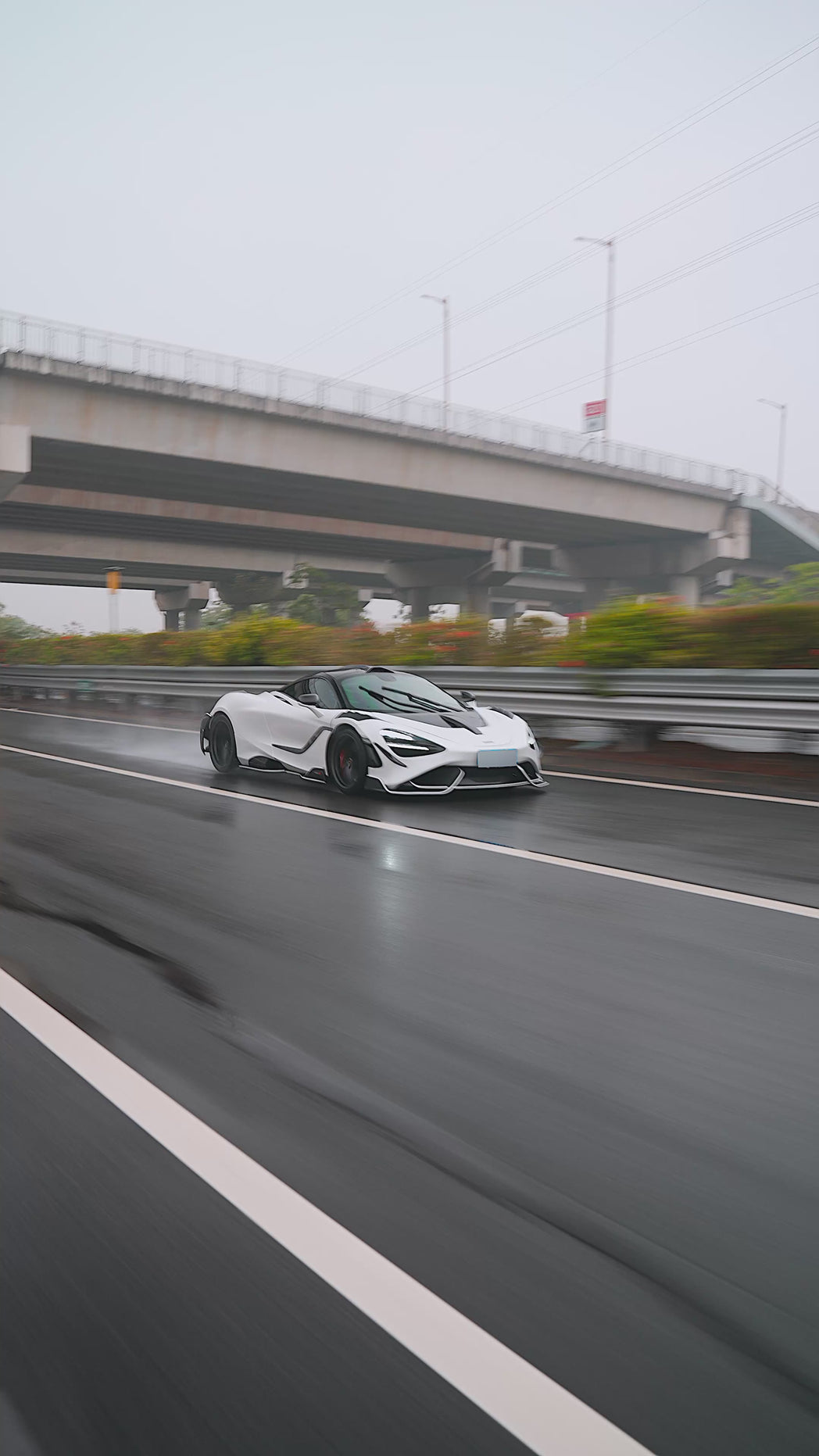 McLaren 720s 2018 2019 2020 2021 2022 2023 & 765LT 2021 2022 & 750s 2024 with Aftermarket Parts - 765lt Conversion Front Bumper & Front Lip Carbon Fiber / FRP from CMST Tuning