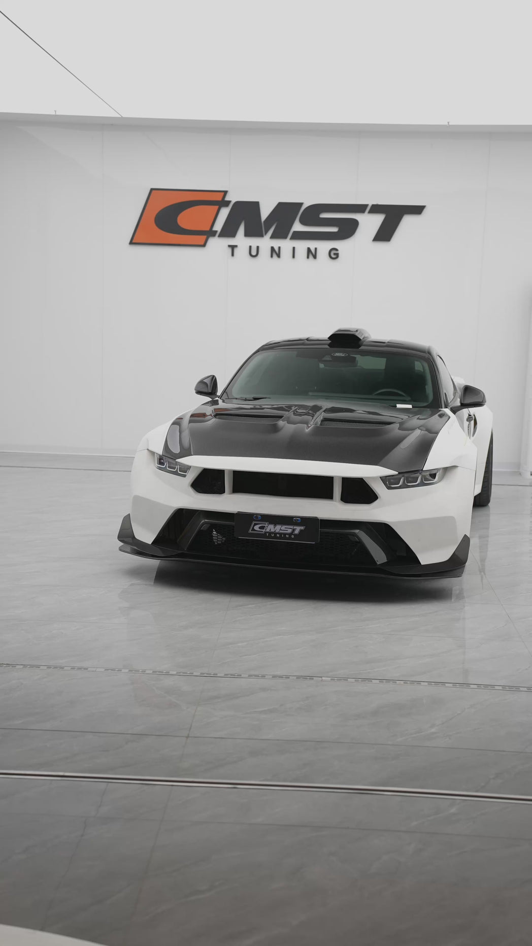 Ford Mustang S650 2.3 Ecoboost 5.0 GT Dark Horse 2024-ON with Aftermarket Parts - GTD Style Rear Wing Carbon Fiber / FRP from CMST Tuning