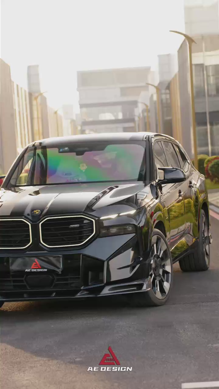 BMW XM / XM Label Red G09 2023-ON with Aftermarket Parts - AE Front Lip Carbon Fiber from ArmorExtend
