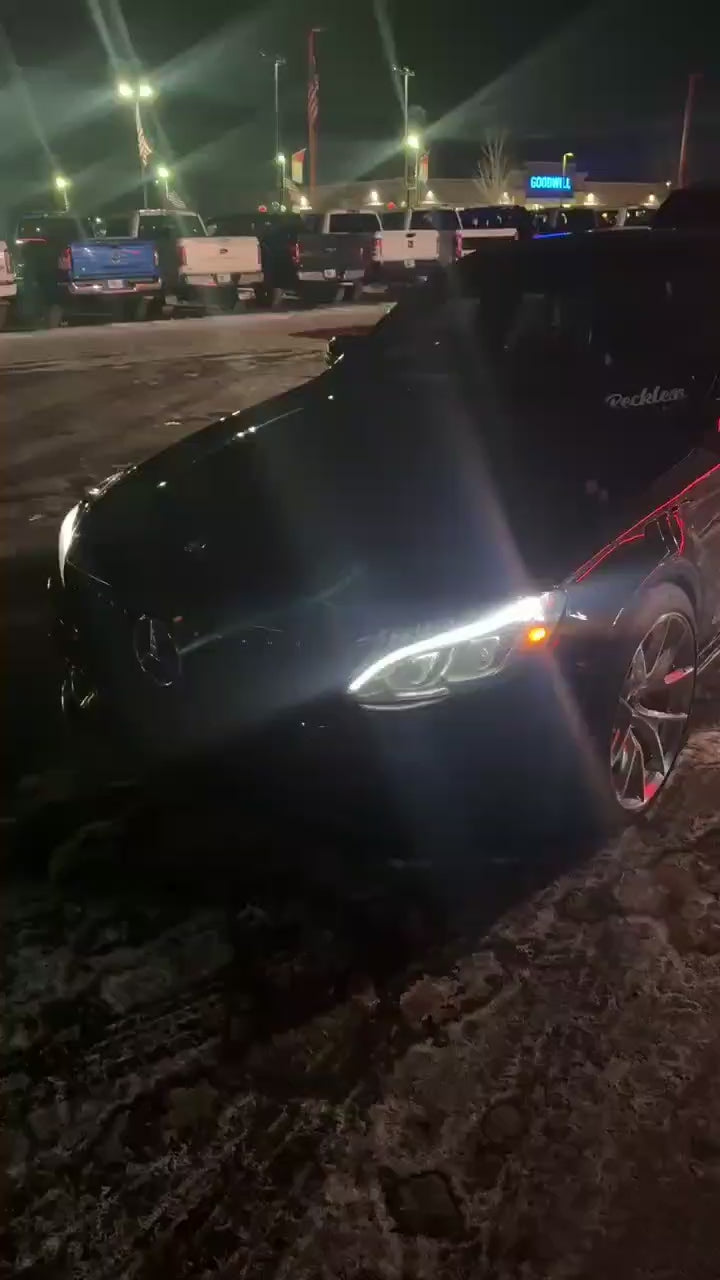 Mercedes Benz C-Class C63/C63S C43 C300 W205 (fits both Pre-Facelift & Facelift) W205 2015 2016 2017 2018 2019 2020 2021 with Aftermarket Parts - Front Fenders Pre-preg Carbon Fiber from TAKD Carbon