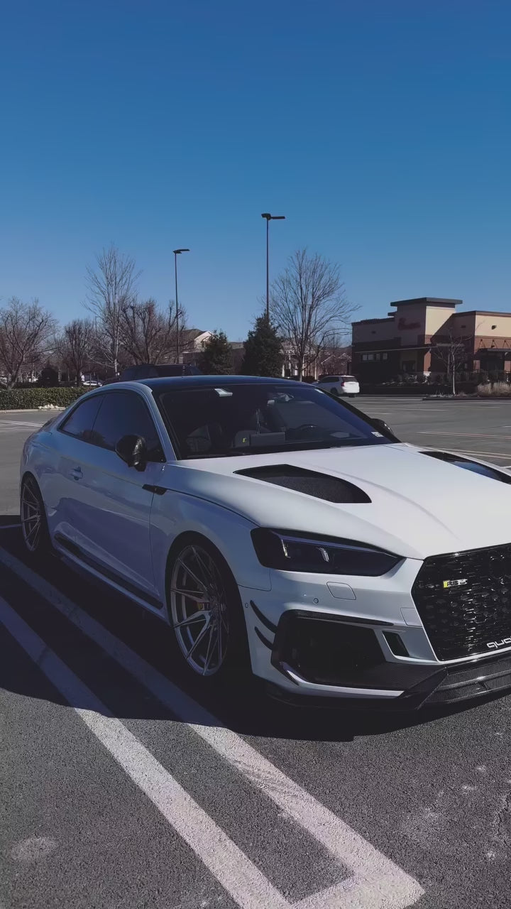 Audi RS5 S5 A5 B9 B9.5 2017-ON with Aftermarket Parts - V1 Hood Bonnet Carbon Fiber / FRP from Future Design