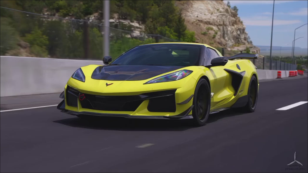 Chevrolet Corvette C8 2020-ON with Aftermarket Parts - Hood Bonnet Carbon Fiber / FRP from Aero Republic