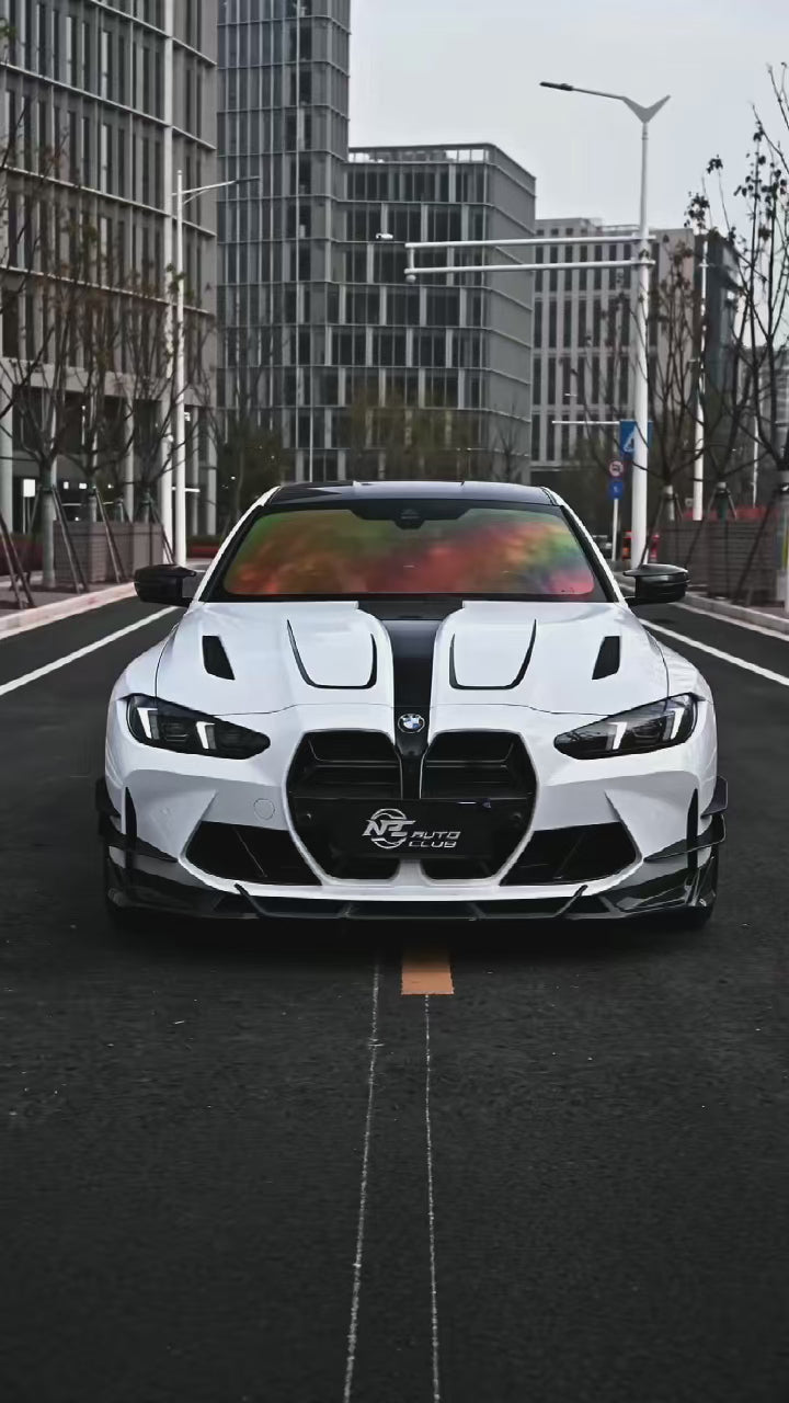 BMW M4 G82 G83 2021-ON with Aftermarket Parts - Venom Sport Series Style Side Skirts Dry Pre-preg Carbon Fiber from ArmorExtend