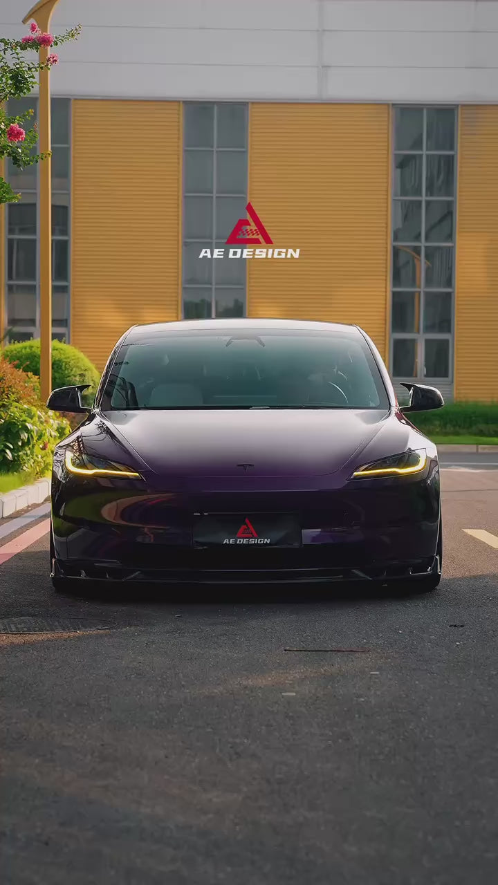 Tesla Model 3 Highland / Performance 2024-ON with Aftermarket Parts - V2 Rear Diffuser Dry Pre-preg Carbon Fiber from ArmorExtend