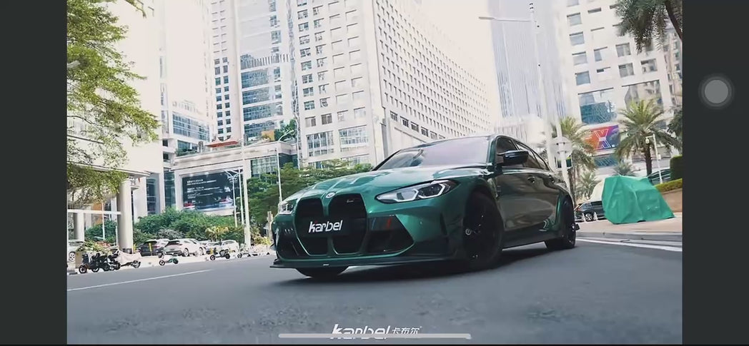 BMW M3 G80 2021-ON & 3 Series 330i M340i G20 (Fits Both Pre-LCI & LCI) 2019-ON with Aftermarket Parts - V2 Style Rear Spoiler Carbon Fiber from Karbel Carbon