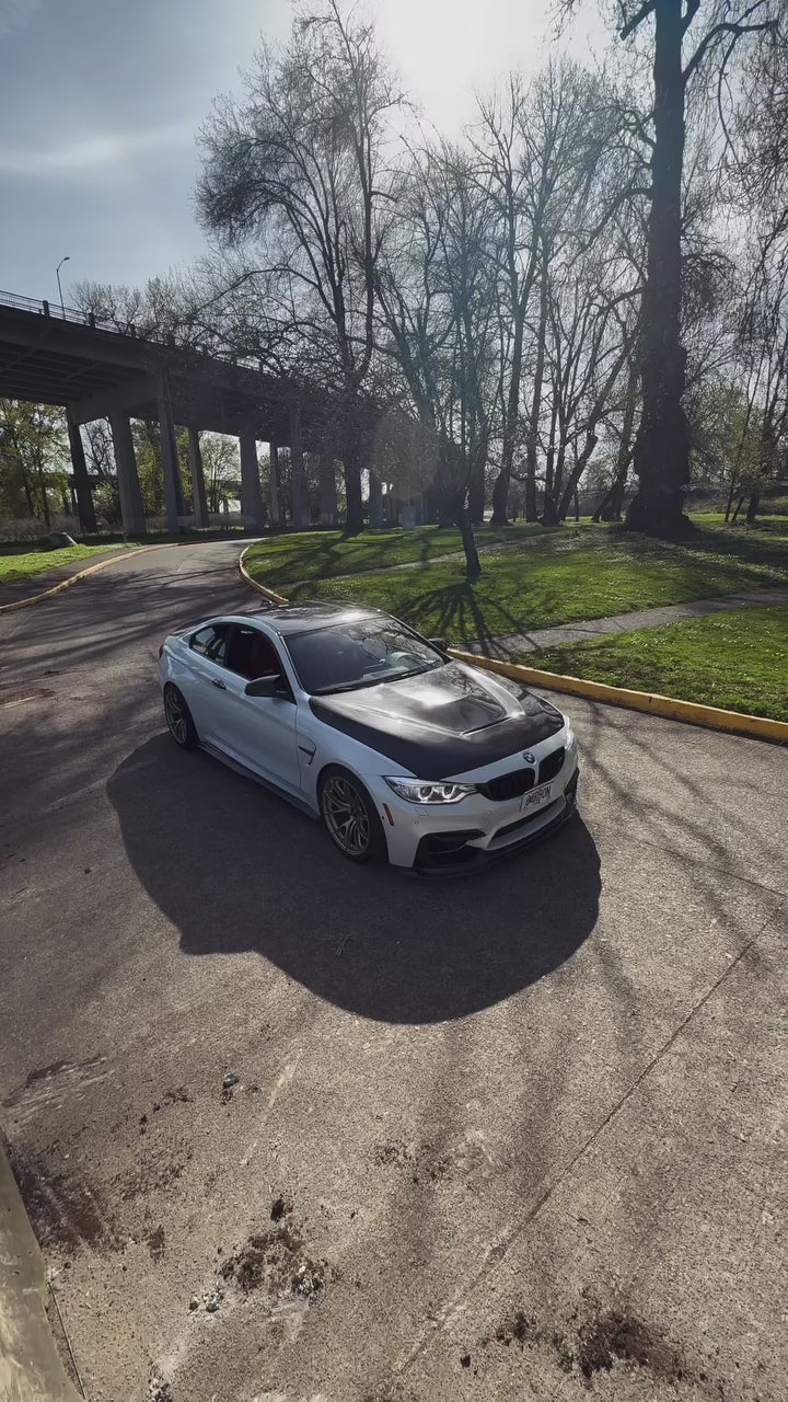 BMW M3/M3C F80 F81 2014 2015 2016 2017 2018 & M4/M4C F82 F83 2014 2015 2016 2017 2018 2019 2020 with Aftermarket Parts - GTS Hood Bonnet Carbon Fiber/FRP from CMST Tuning
