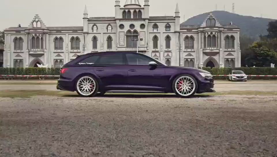 Audi A6 Allroad C8 2020-ON with Aftermarket Parts - V1 Style Rear Roof Spoiler Pre-preg Carbon Fiber from Karbel Carbon