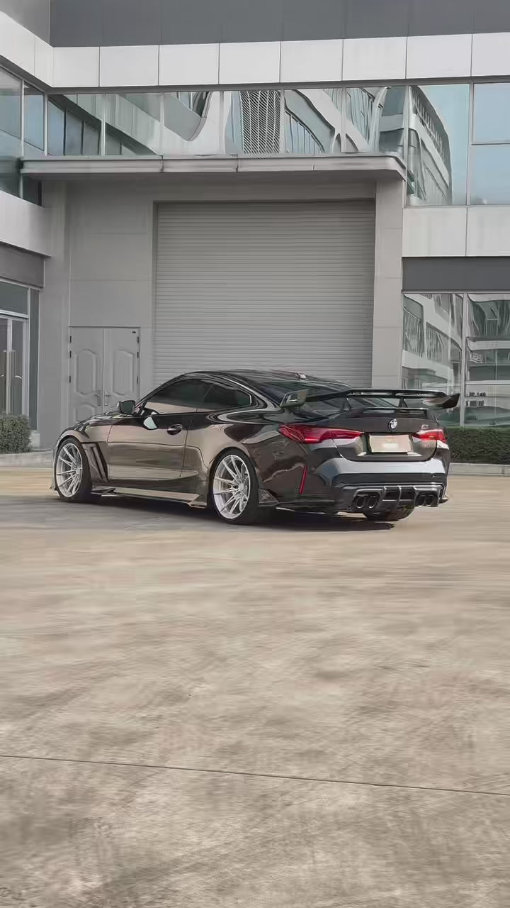  BMW M4 G82 2021-ON & 4 Series G22 430i M440i 2020-ON with Aftermarket Parts - Venom Sport Series Style Rear Lip Ducktail Spoiler Dry Pre-preg Carbon Fiber from ArmorExtend