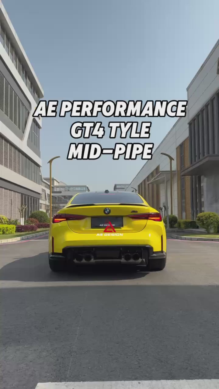 BMW M3 G80 G81 & M4 G82 G83 2021-ON (3.0T) with Aftermarket Parts - Midpipe Exhaust Stainless Steel / Titanium from ArmorExtend