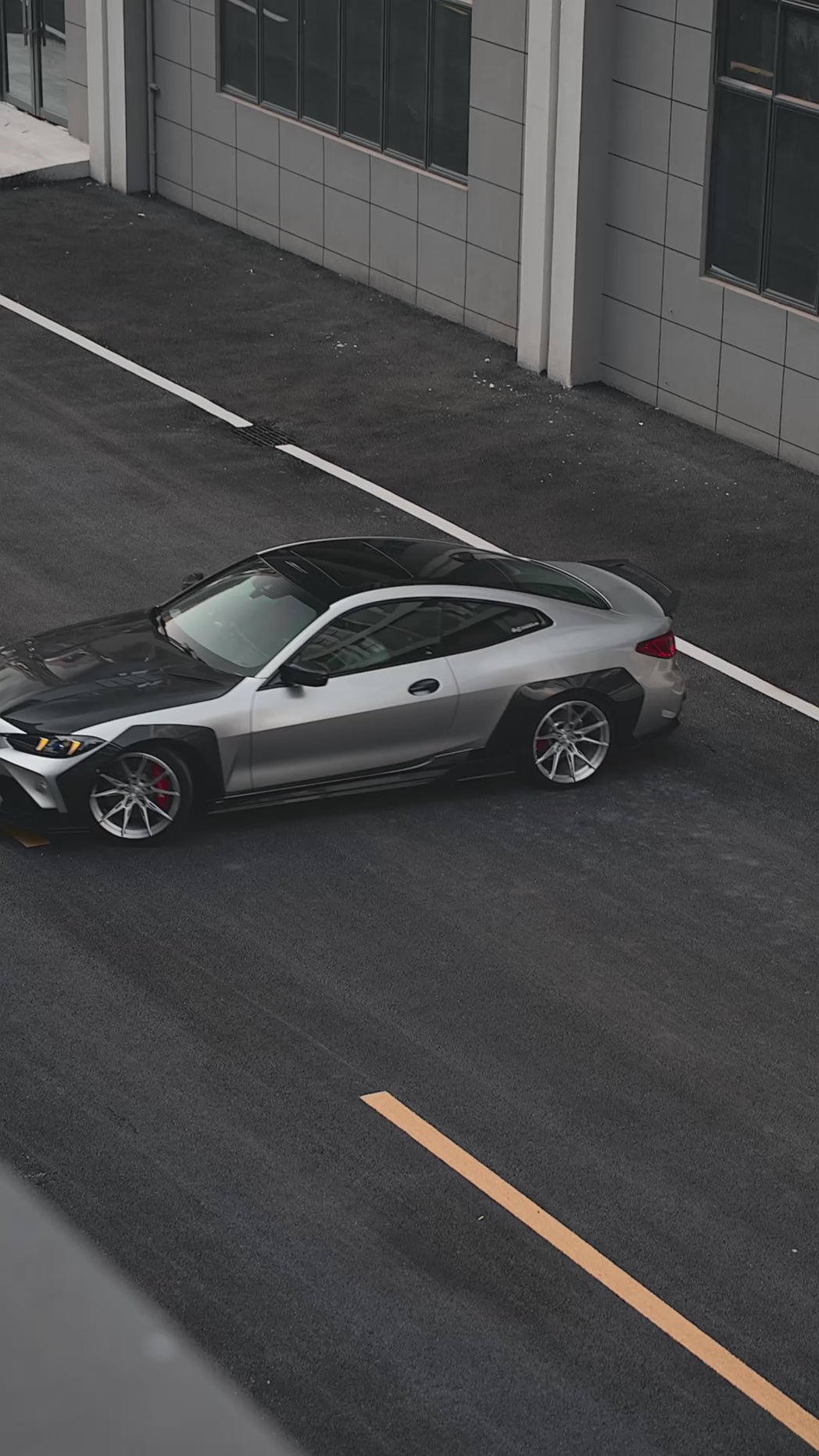 BMW 4 Series M440 430 G22 2020-ON & M4 G82 2020-ON with Aftermarket Parts - HORIZON Rear Spoiler Dry Pre-preg Carbon Fiber / FRP from CMST Tuning