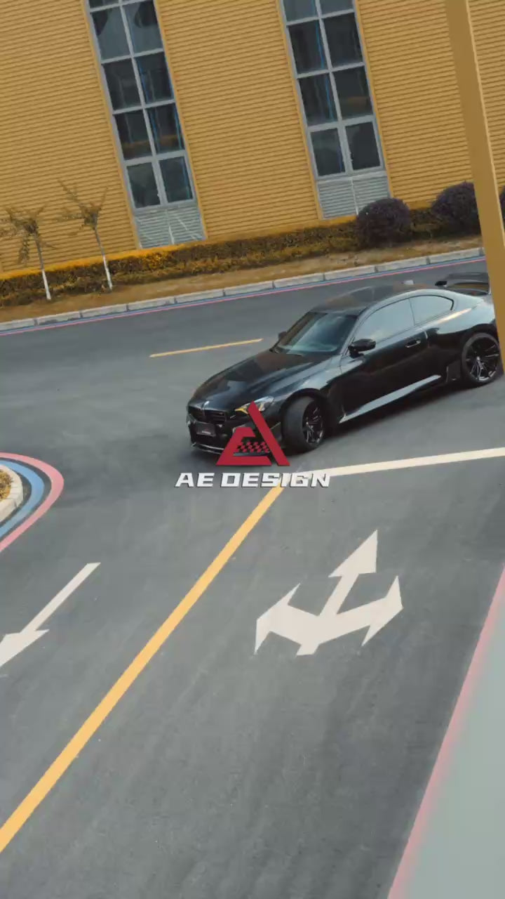 BMW M2 M2C G87 2023 2024 with Aftermarket Parts - ART & ART Street Version & AE Track Version Style Rear Diffuser & Canards Carbon Fiber from ArmorExtend