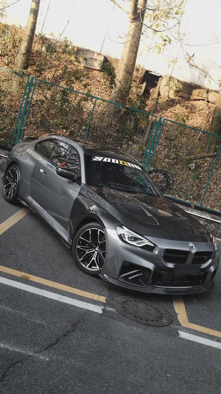 BMW M2C M2 G87 2023-ON with Aftermarket Parts - C Style Front Lip Carbon Fiber from SOOQOO USA