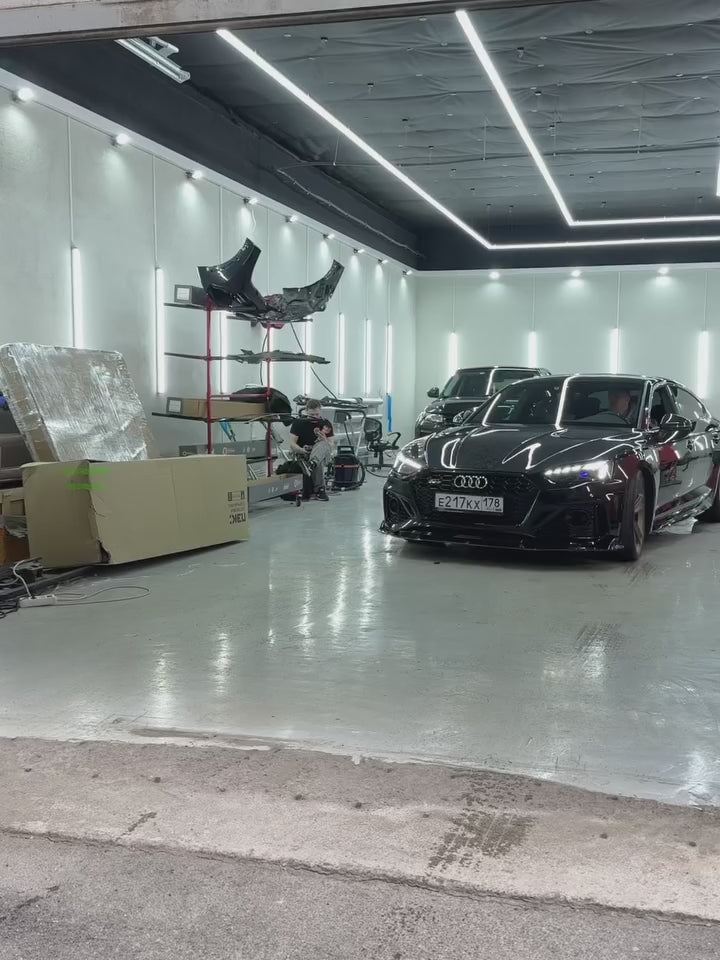 Audi RS5 S5 A5 B9 B9.5 2017 2018 2019 2020 2021 2022 2023 2024 2025 with Aftermarket Parts - AE Style Hood Bonnet Carbon Fiber from ArmorExtend