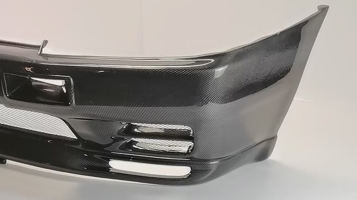 Nissan R32 Skyline GTS 1989 1990 1991 1992 1993 1994 & R32 Skyline 4 Door 1989 1990 1991 1992 1993 1994 with Aftermarket Parts - GTR Style Front Bumper Carbon Fiber / FRP from EPR USA