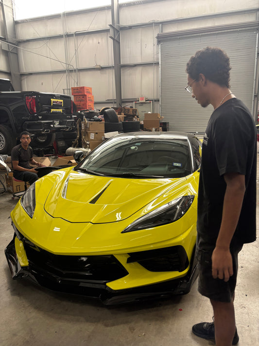 Aero Republic ZR1 Style Hood Bonnet for Chevrolet Corvette C8 2020-ON Carbon Fiber / FRP