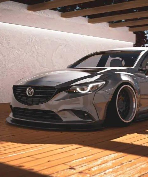 Mazda6 Sport Grand Touring Singature Carbon Edition 2014 2015 2016 2017 2018 2019 with Aftermarket Parts - For OEM Bumper Front Lip Carbon Fiber / FRP from Robot Craftsman
