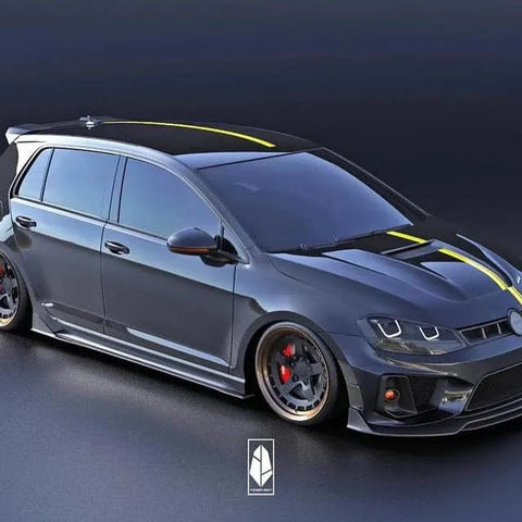 ROBOT CRAFTSMAN Carbon Fiber Baby Widebody Kit For Volkswagen Golf / GTI / Golf R MK7 MK7.5