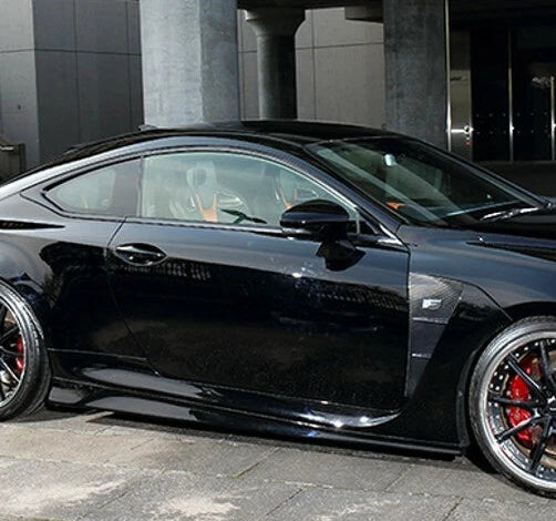 Lexus RC F USC10 Pre-facelift 2015 2016 2017 2018 with Aftermarket Parts - ART Style Side Skirts Carbon Fiber from EPR USA