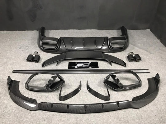 SD Carbon B Style Pre-preg Carbon Fiber Full Body Kit for Mercedes Benz AMG GT50 GT53 4 Door X290 2019-ON