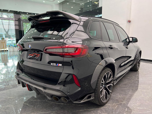 BMW X5M X5MC F95 Pre-LCI 2020 2021 2022 2023 with Aftermarket Parts - AE Style Wheel Arches Carbon Fiber from ArmorExtend