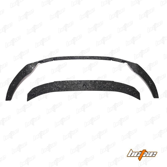 Audi S4 / A4 (with S-line bumper) B9.5 2020 2021 2022 2023 2024 with Aftermarket Parts - V2 Front Lip Pre-preg Carbon Fiber from BCTXE Tuning