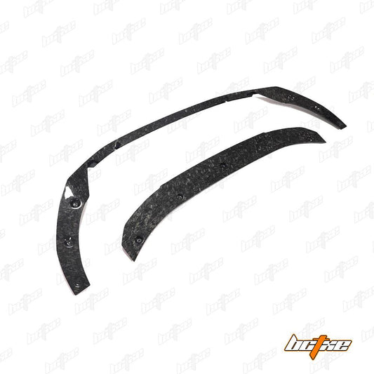 Audi S4 / A4 (with S-line bumper) B9.5 2020 2021 2022 2023 2024 with Aftermarket Parts - V2 Front Lip Pre-preg Carbon Fiber from BCTXE Tuning