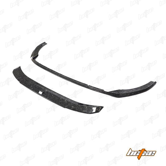 Audi S4 / A4 (with S-line bumper) B9.5 2020 2021 2022 2023 2024 with Aftermarket Parts - V2 Front Lip Pre-preg Carbon Fiber from BCTXE Tuning