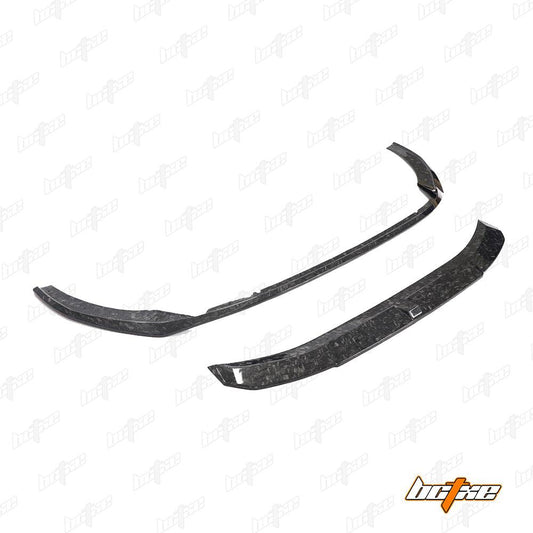 Audi S4 / A4 (with S-line bumper) B9.5 2020 2021 2022 2023 2024 with Aftermarket Parts - V2 Front Lip Pre-preg Carbon Fiber from BCTXE Tuning