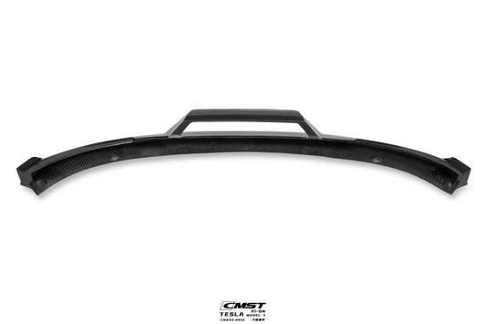 Tesla Model Y Performance AWD Long Range RWD Standard 2020-ON with Aftermarket Parts - V5 Style Front Lip Splitter Carbon Fiber / FRP from CMST Tuning