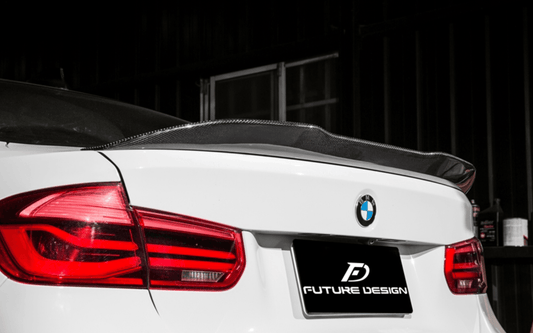 Future Design Carbon Aftermarket Parts - Carbon Fiber Rear Spoiler PSM Style for BMW F80 F30  -performance speedshop